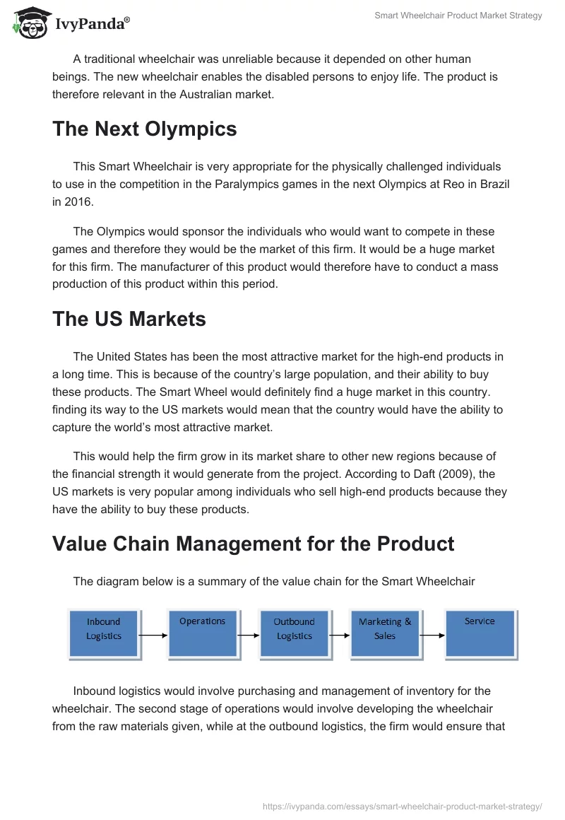 Smart Wheelchair Product Market Strategy. Page 4