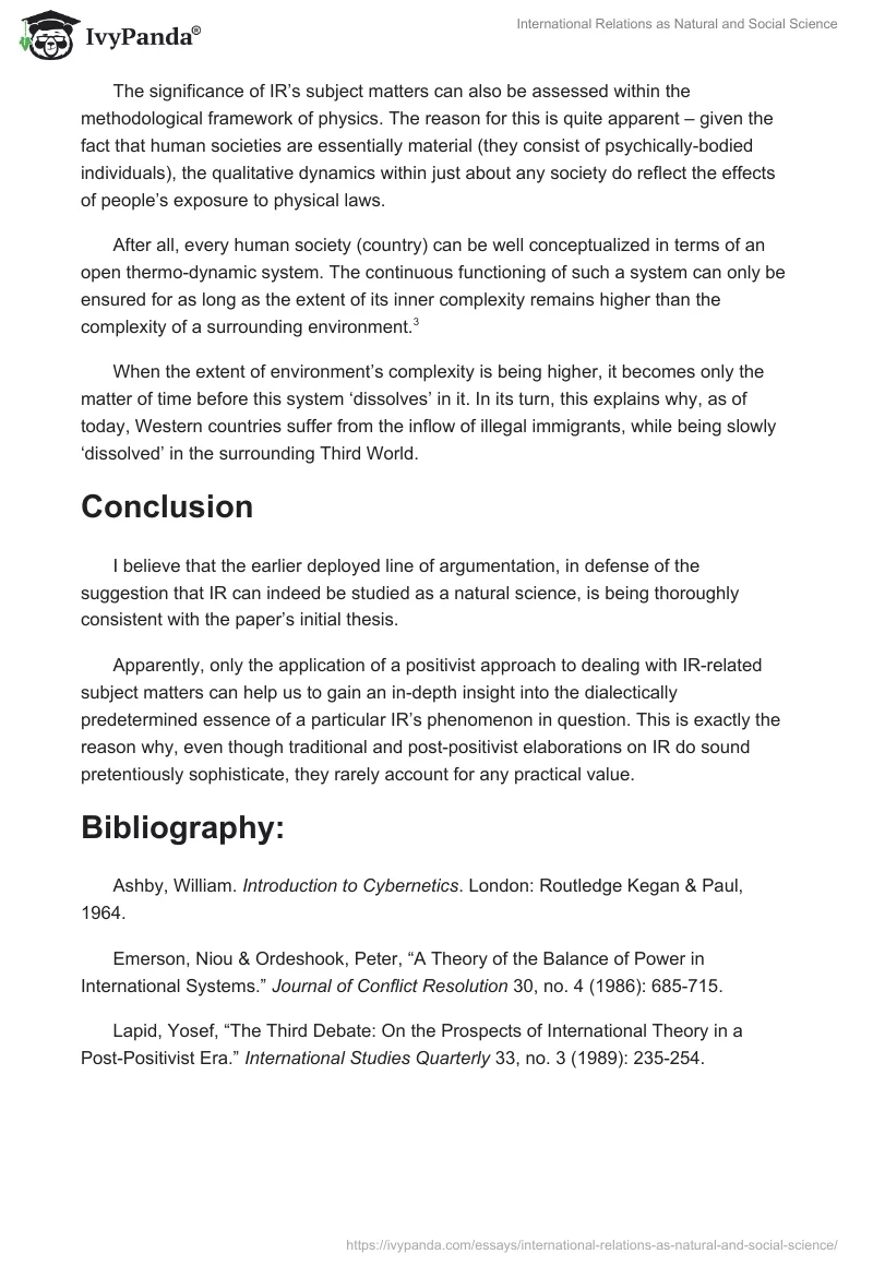International Relations as Natural and Social Science. Page 3