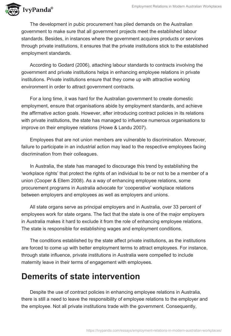 Employment Relations in Modern Australian Workplaces. Page 4