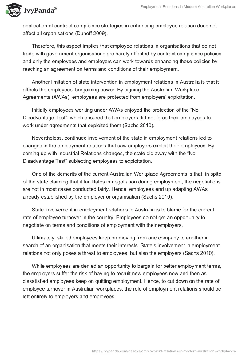 Employment Relations in Modern Australian Workplaces. Page 5
