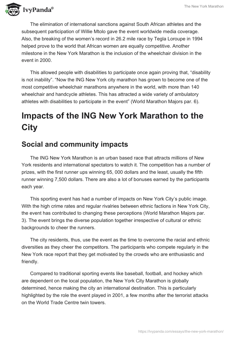 The New York Marathon. Page 2