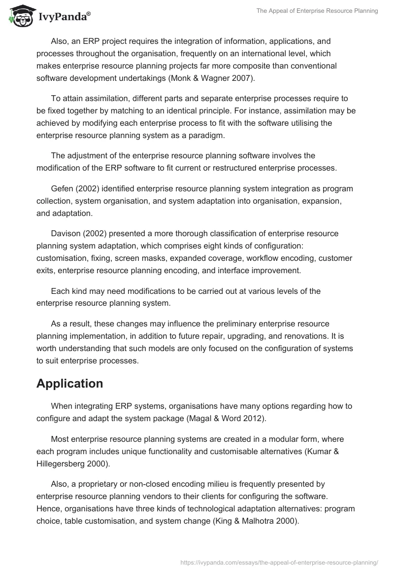 The Appeal of Enterprise Resource Planning. Page 5