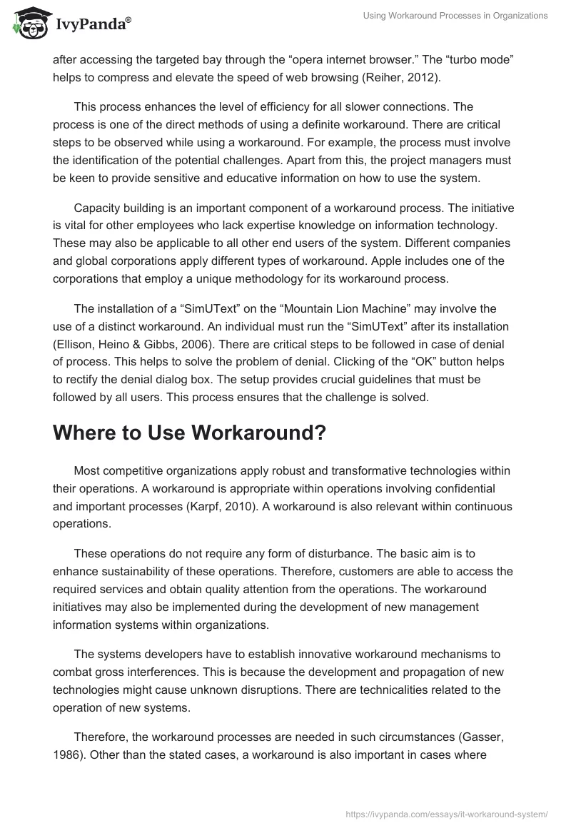 Using Workaround Processes in Organizations. Page 3