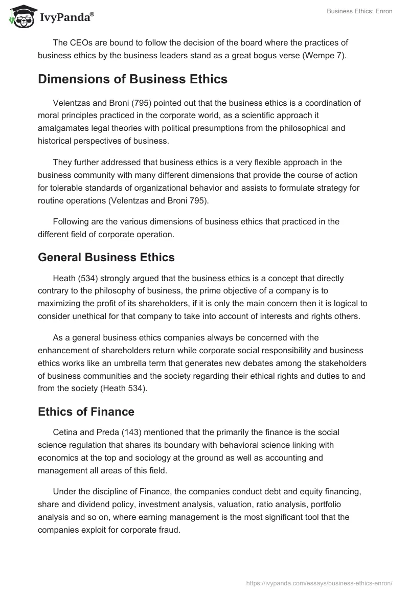 Business Ethics: Enron. Page 5