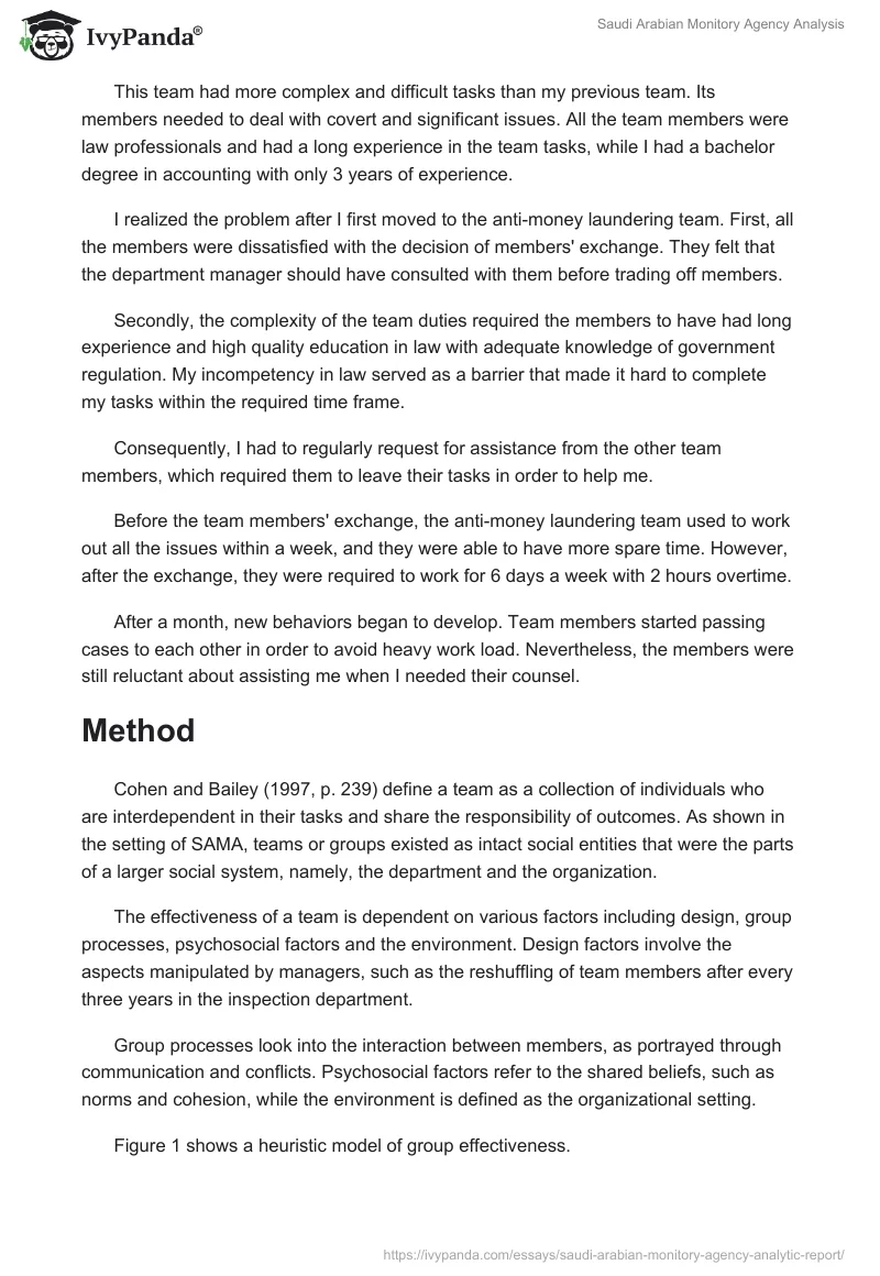 Saudi Arabian Monitory Agency Analysis. Page 2