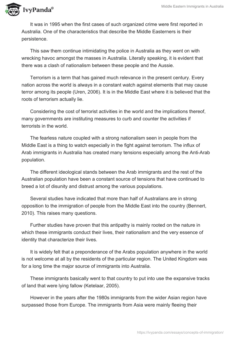 Middle Eastern Immigrants in Australia. Page 4