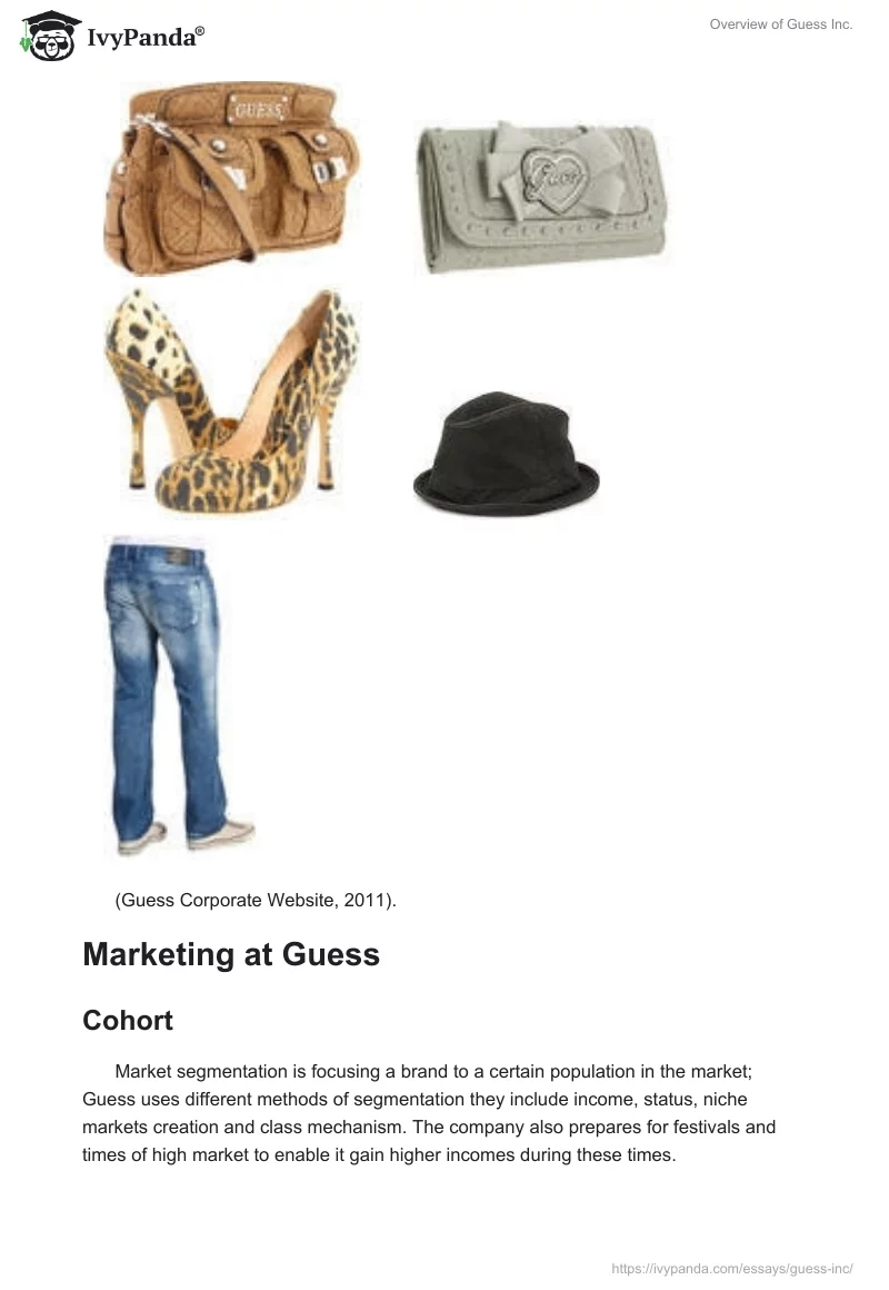 Overview of Guess Inc.. Page 3