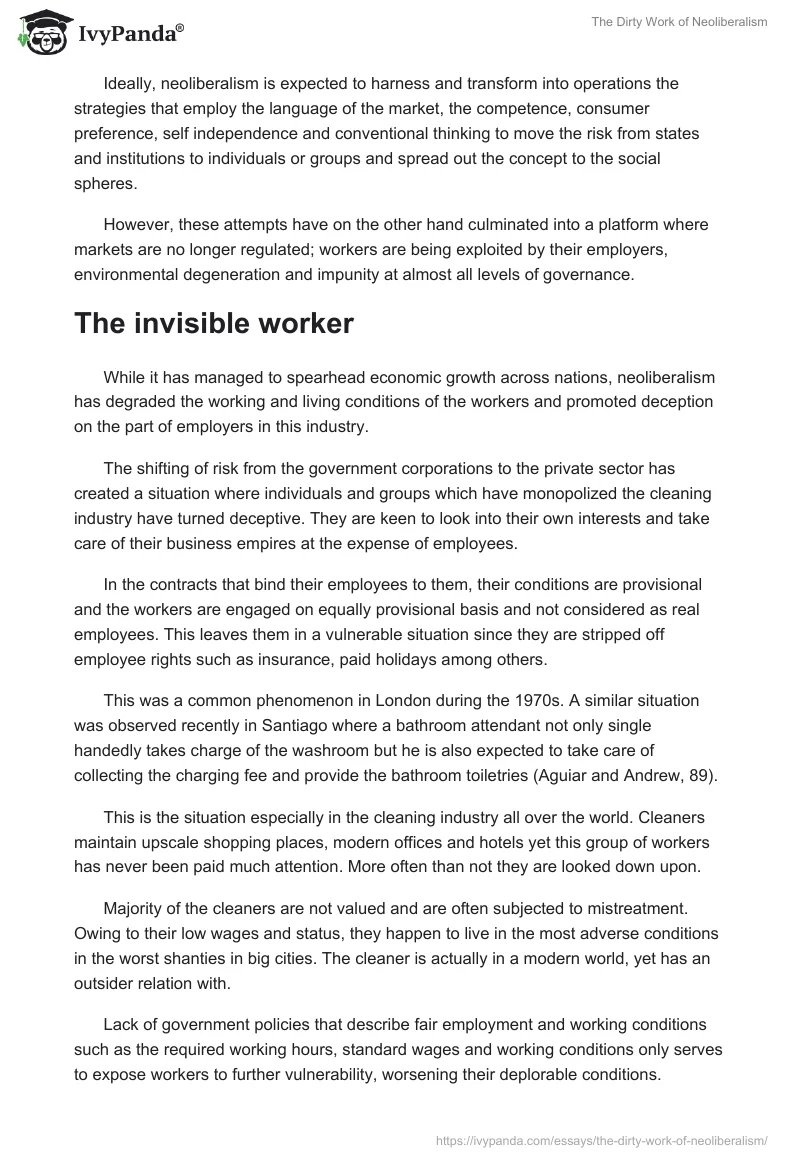 The Dirty Work of Neoliberalism. Page 2