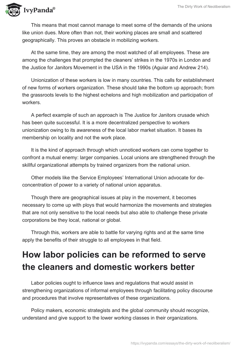 The Dirty Work of Neoliberalism. Page 5
