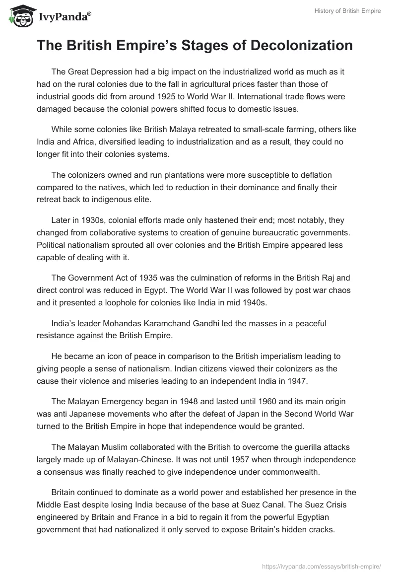 History of British Empire. Page 3