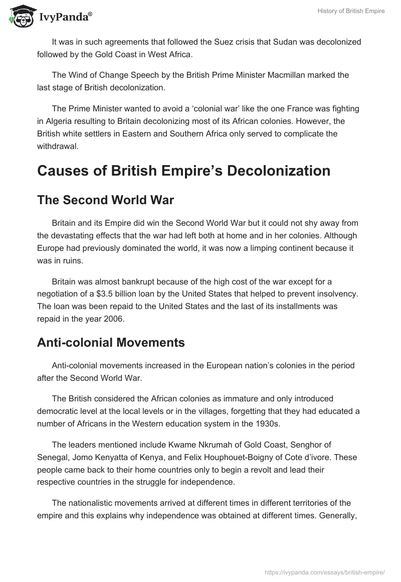 History of British Empire. Page 4