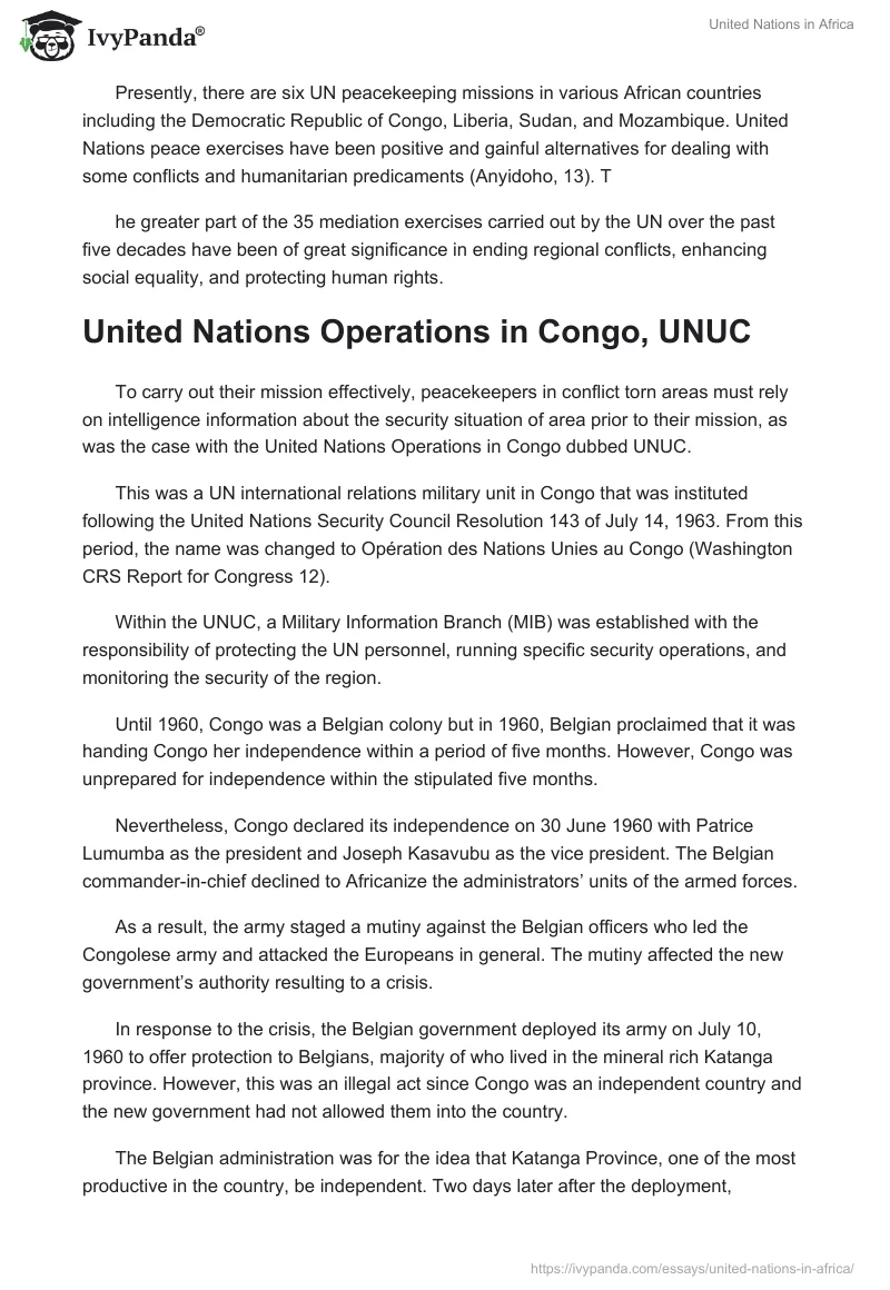 United Nations in Africa. Page 2