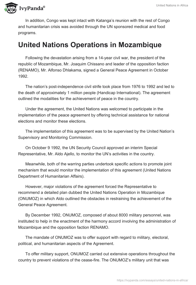 United Nations in Africa. Page 4