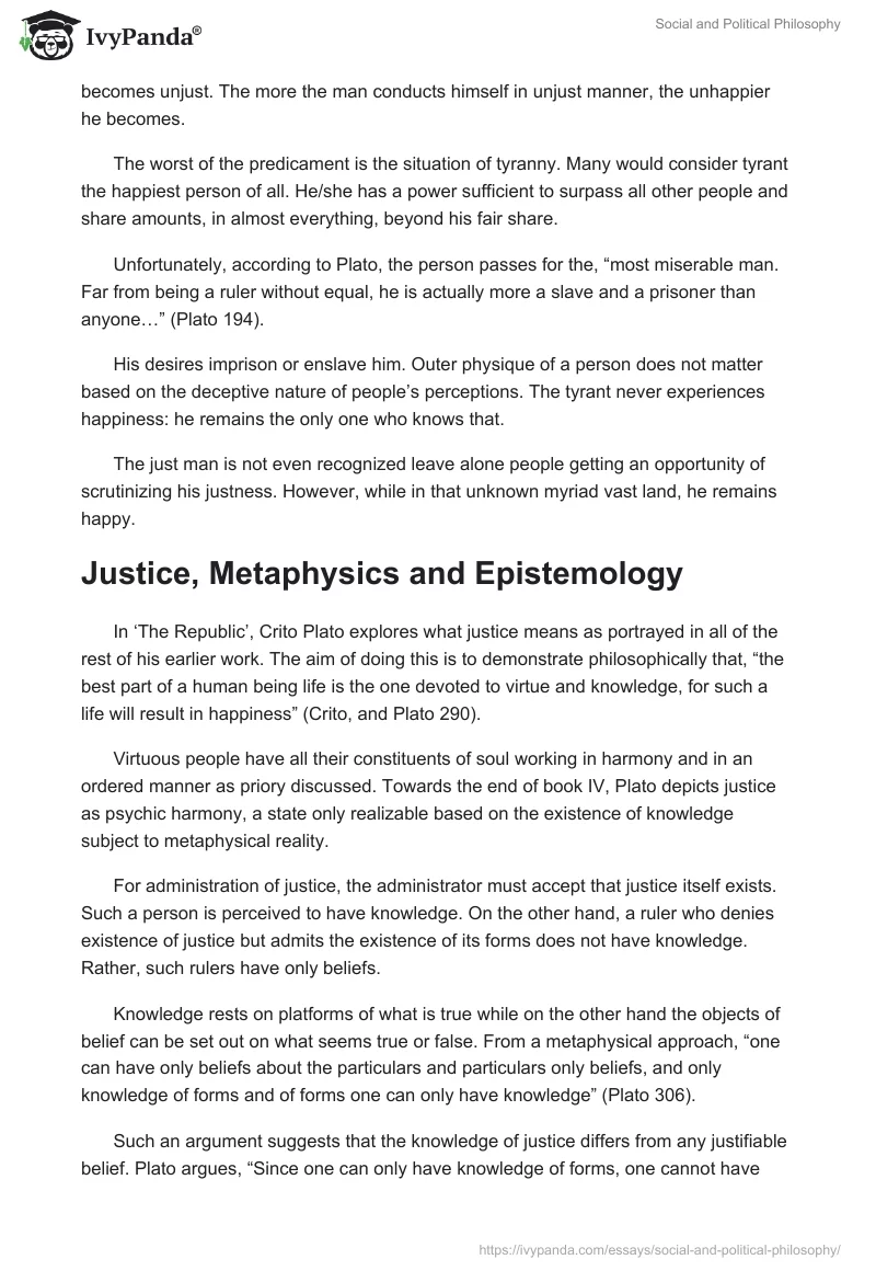 Social and Political Philosophy. Page 4
