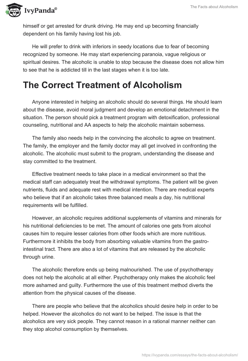 The Facts About Alcoholism. Page 4