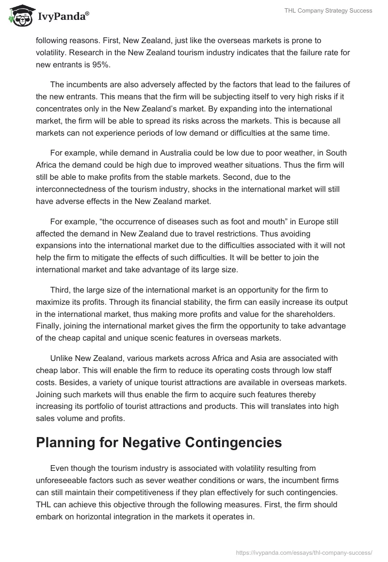 THL Company Strategy Success. Page 4