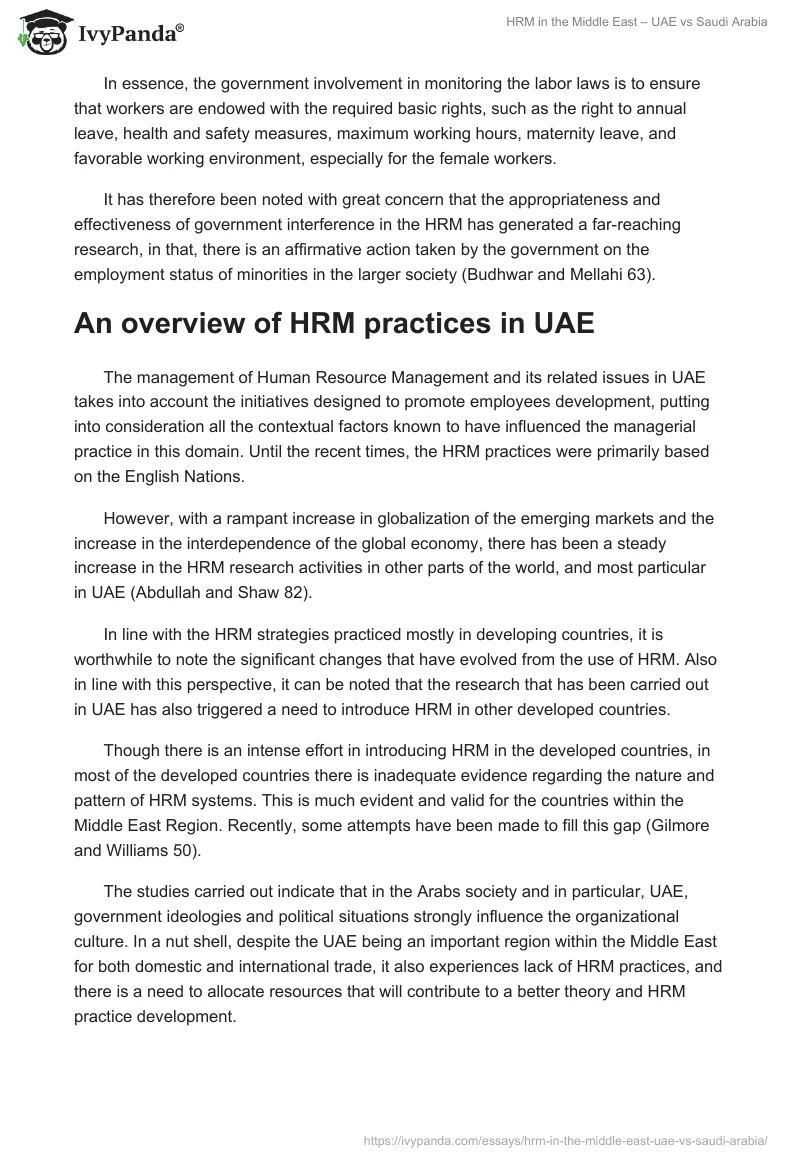 HRM in the Middle East – UAE vs Saudi Arabia. Page 3