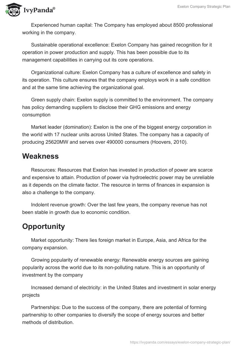 Exelon Company Strategic Plan. Page 4