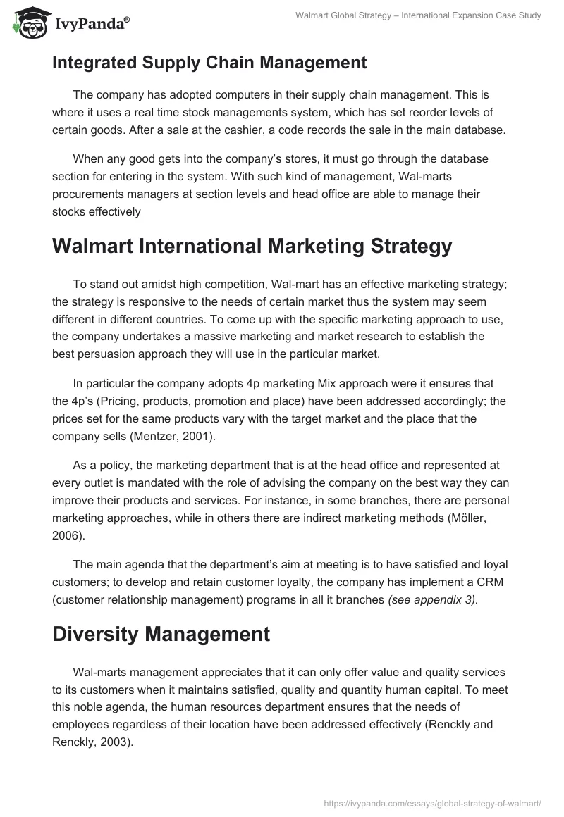 Walmart Global Strategy – International Expansion Case Study. Page 5