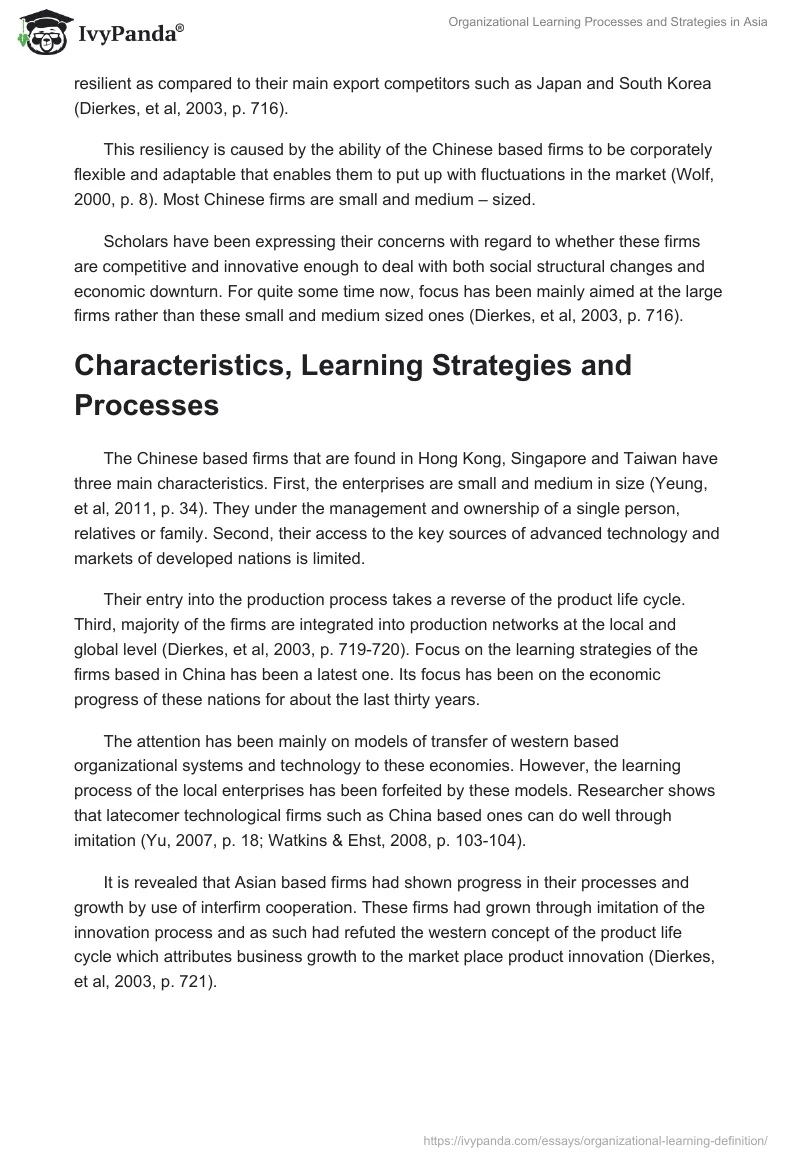 Organizational Learning Processes and Strategies in Asia. Page 2