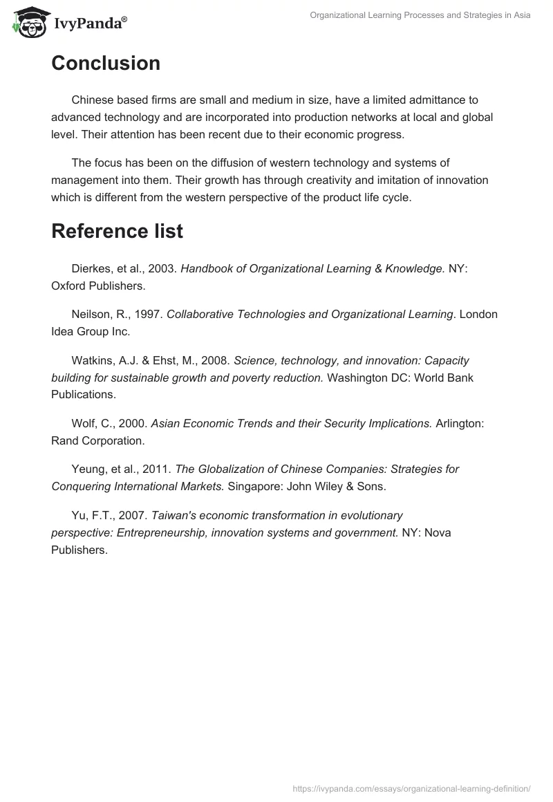 Organizational Learning Processes and Strategies in Asia. Page 3