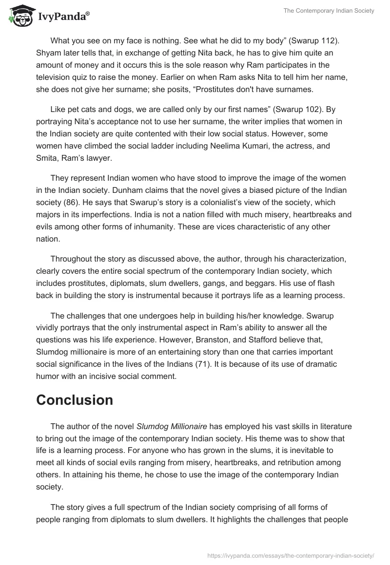 The Contemporary Indian Society. Page 4