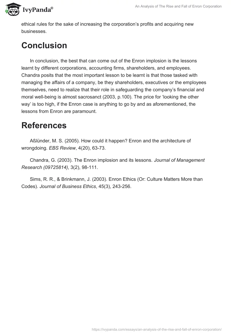 An Analysis of The Rise and Fall of Enron Corporation. Page 3