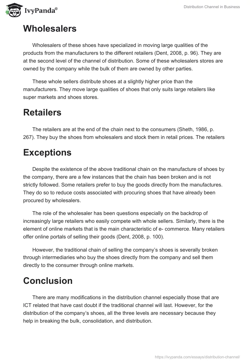 Distribution Channel in Business. Page 2