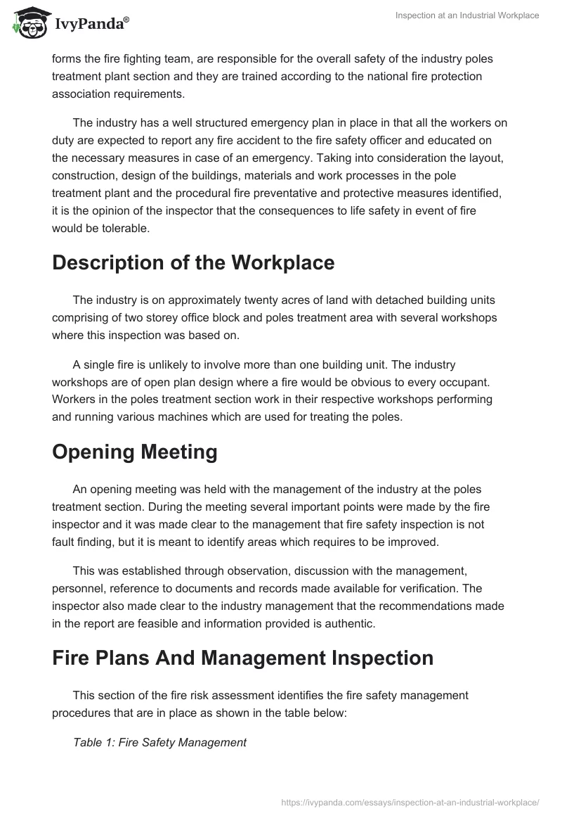 Inspection at an Industrial Workplace. Page 3
