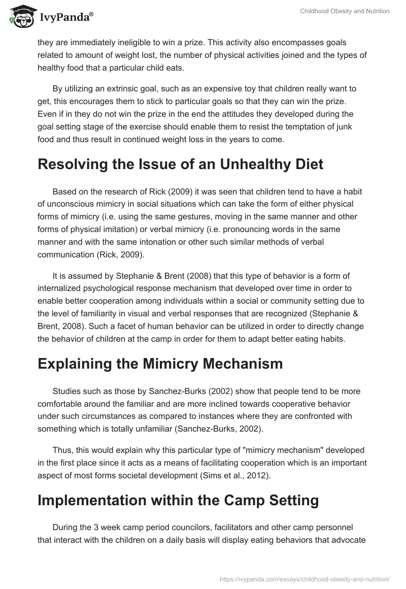 Childhood Obesity and Nutrition. Page 3