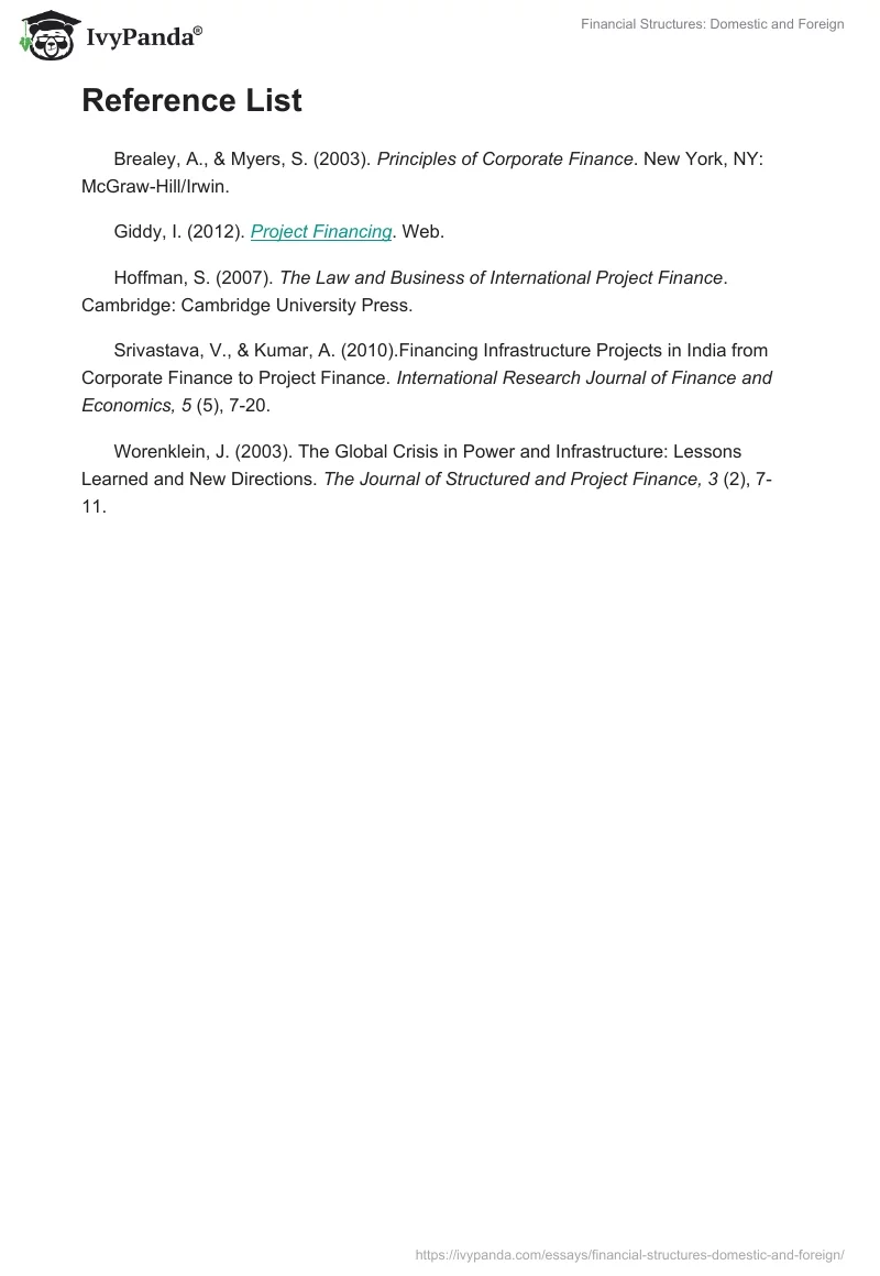 Financial Structures: Domestic and Foreign. Page 3