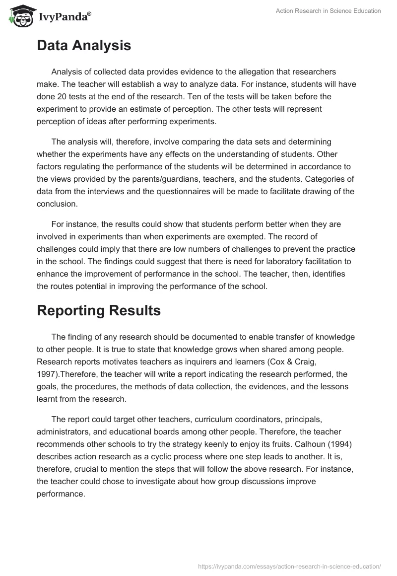 Action Research in Science Education. Page 3