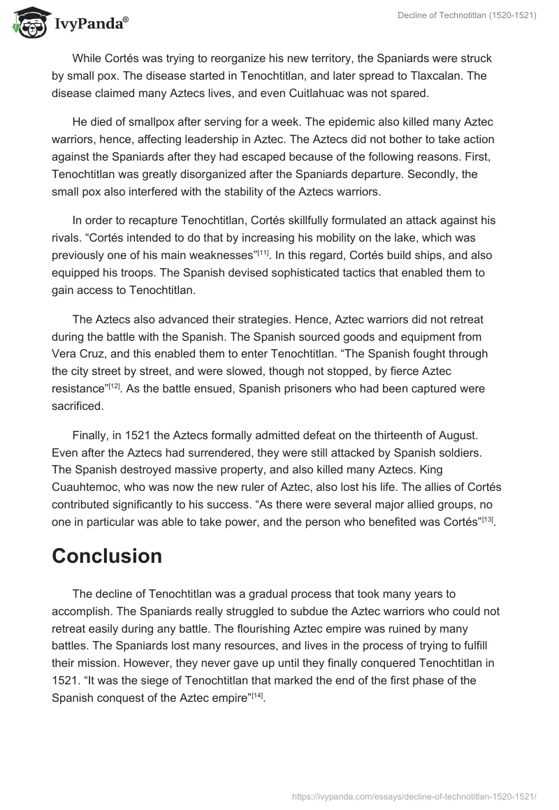 Decline of Technotitlan (1520-1521). Page 5