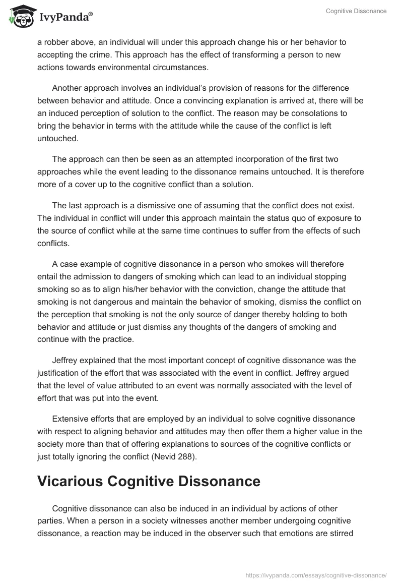 Cognitive Dissonance. Page 5