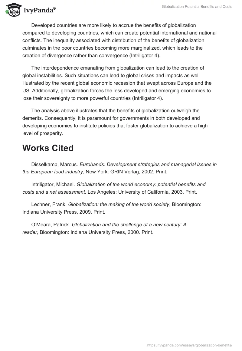Globalization Potential Benefits and Costs. Page 3