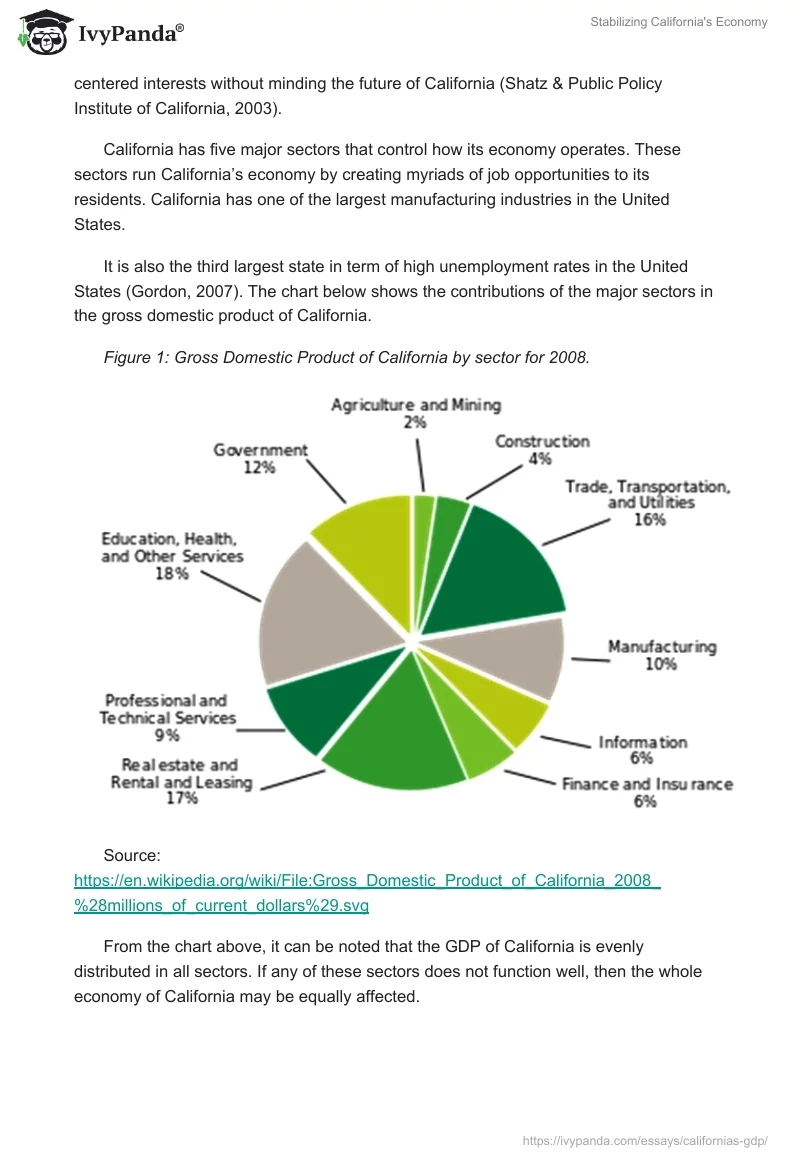 Stabilizing California's Economy. Page 2