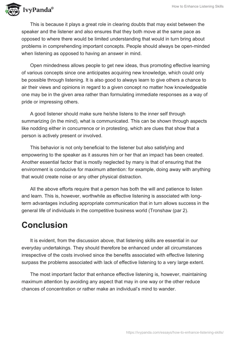 How to Enhance Listening Skills. Page 3