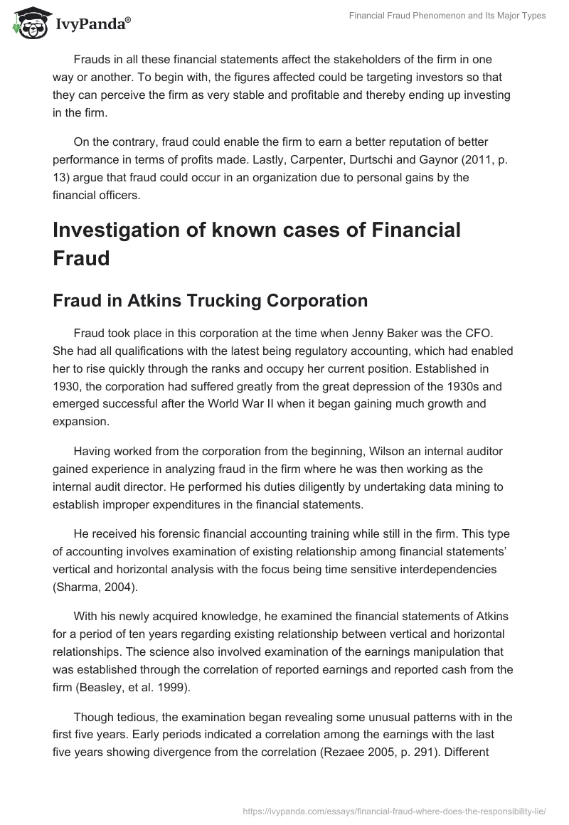 Financial Fraud Phenomenon and Its Major Types. Page 2