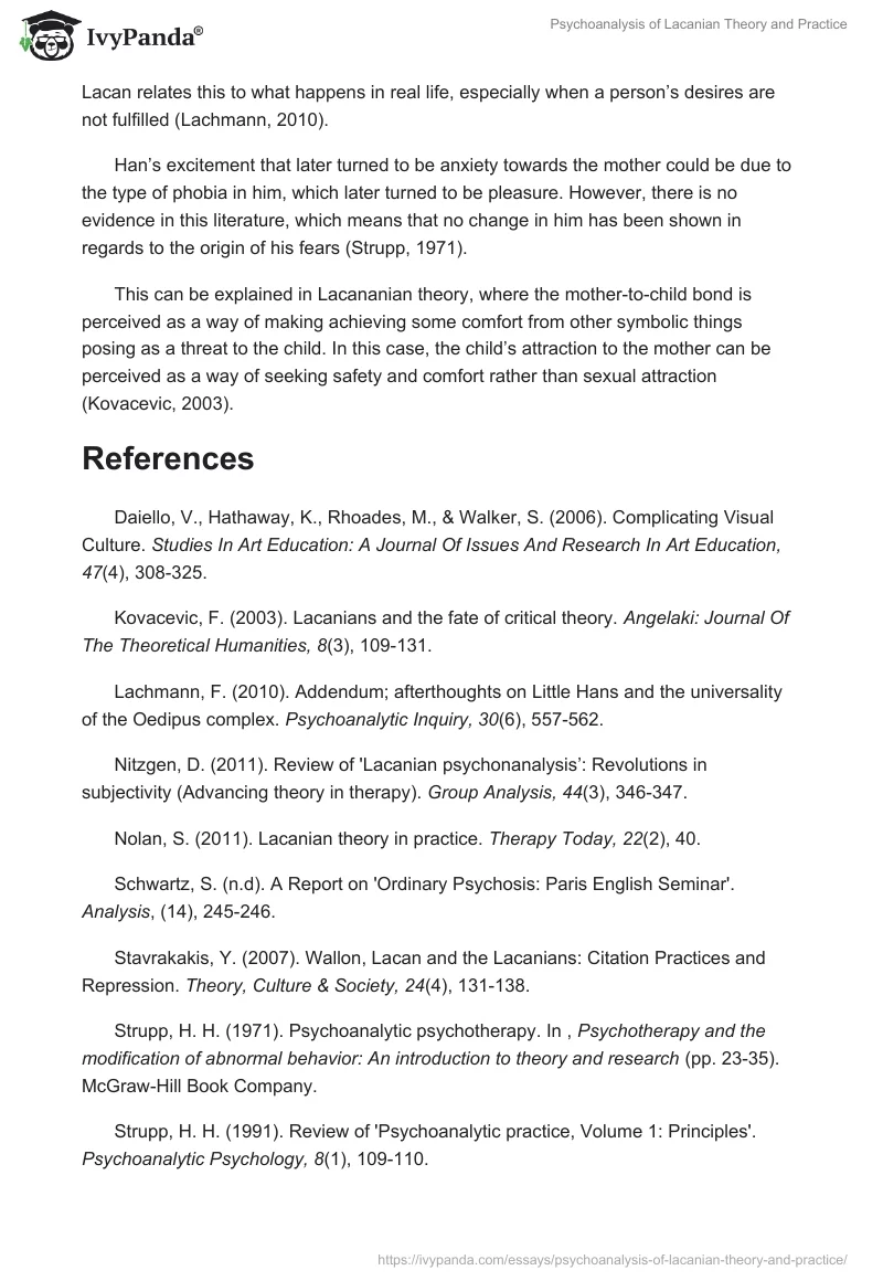 Psychoanalysis of Lacanian Theory and Practice. Page 3
