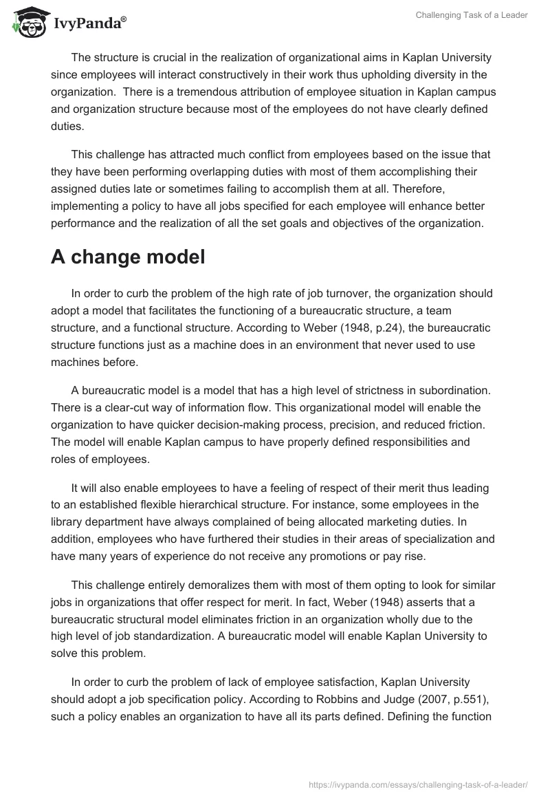 Challenging Task of a Leader. Page 2