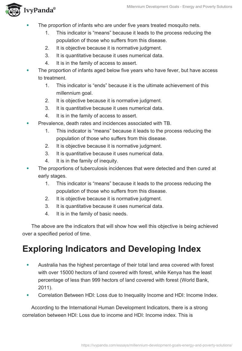 Millennium Development Goals - Energy and Poverty Solutions. Page 4