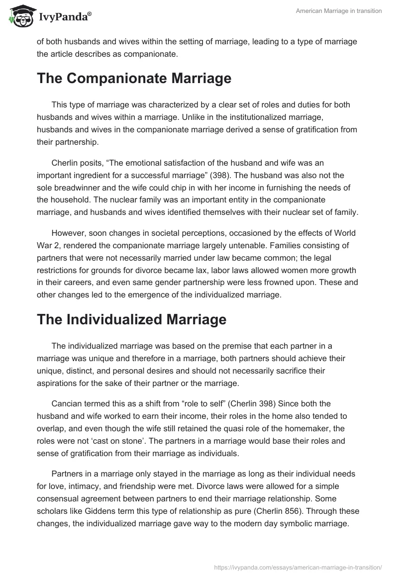 American Marriage in transition. Page 2