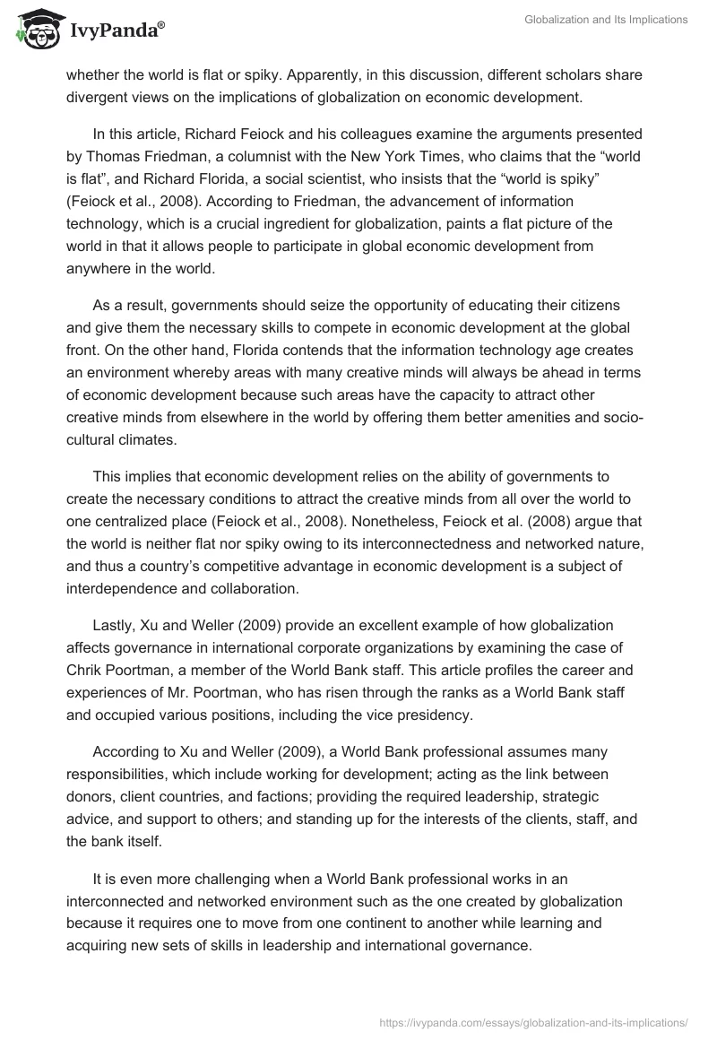 Globalization and Its Implications. Page 3