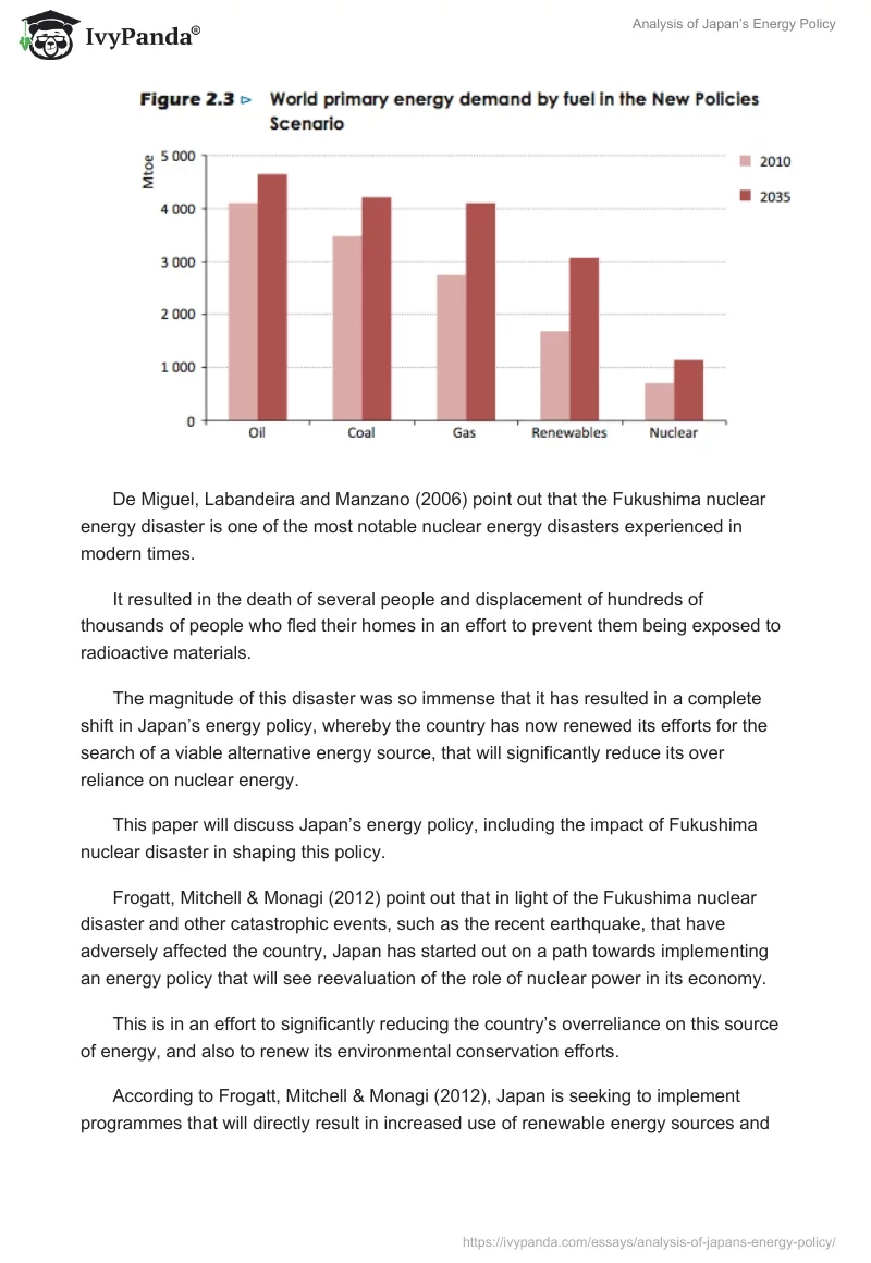 Analysis of Japan’s Energy Policy. Page 3