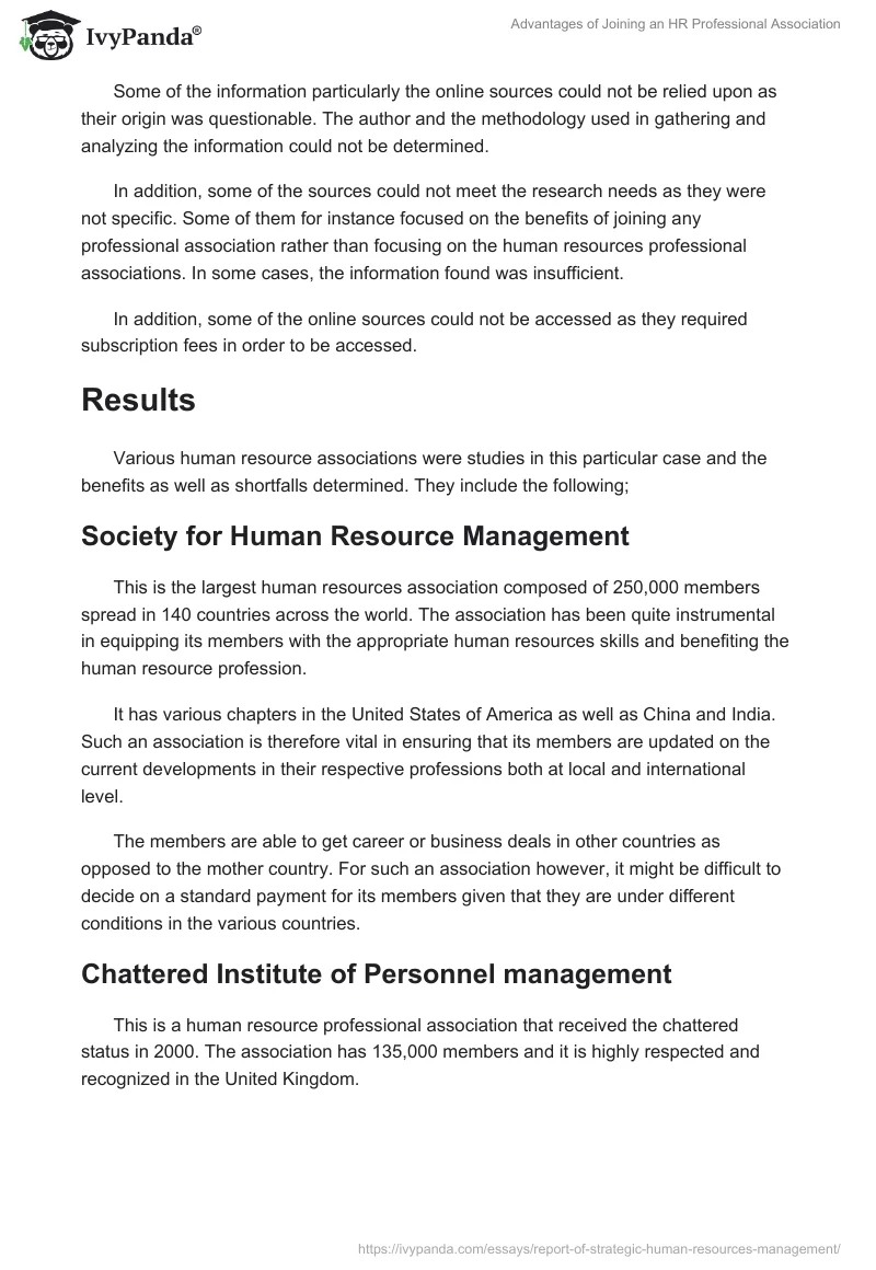 Advantages of Joining an HR Professional Association. Page 3