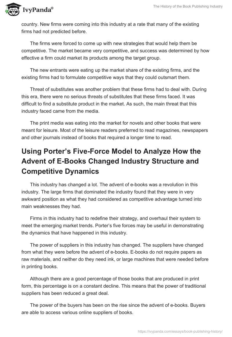 The History of the Book Publishing Industry. Page 3