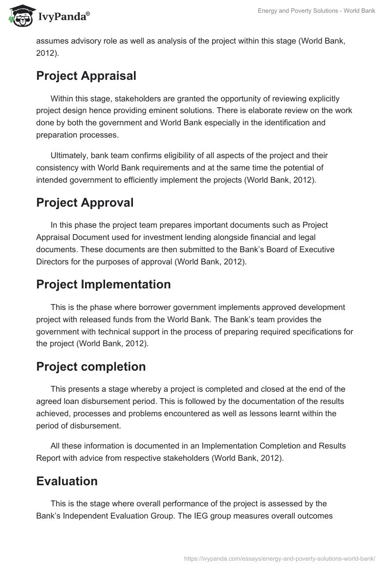 Energy and Poverty Solutions - World Bank. Page 2