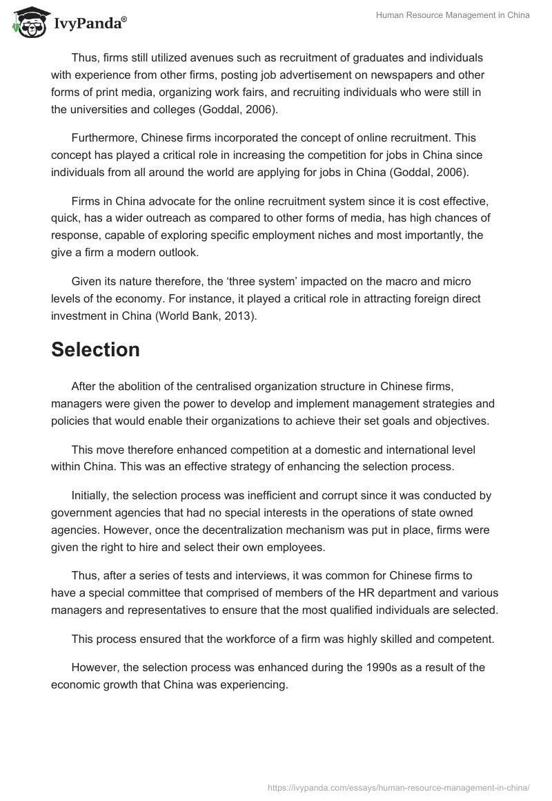 Human Resource Management in China. Page 5