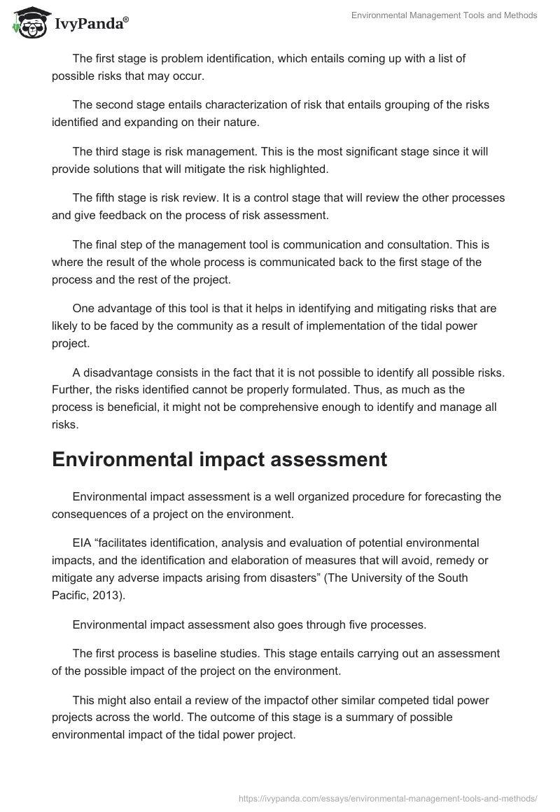 Environmental Management Tools and Methods. Page 3