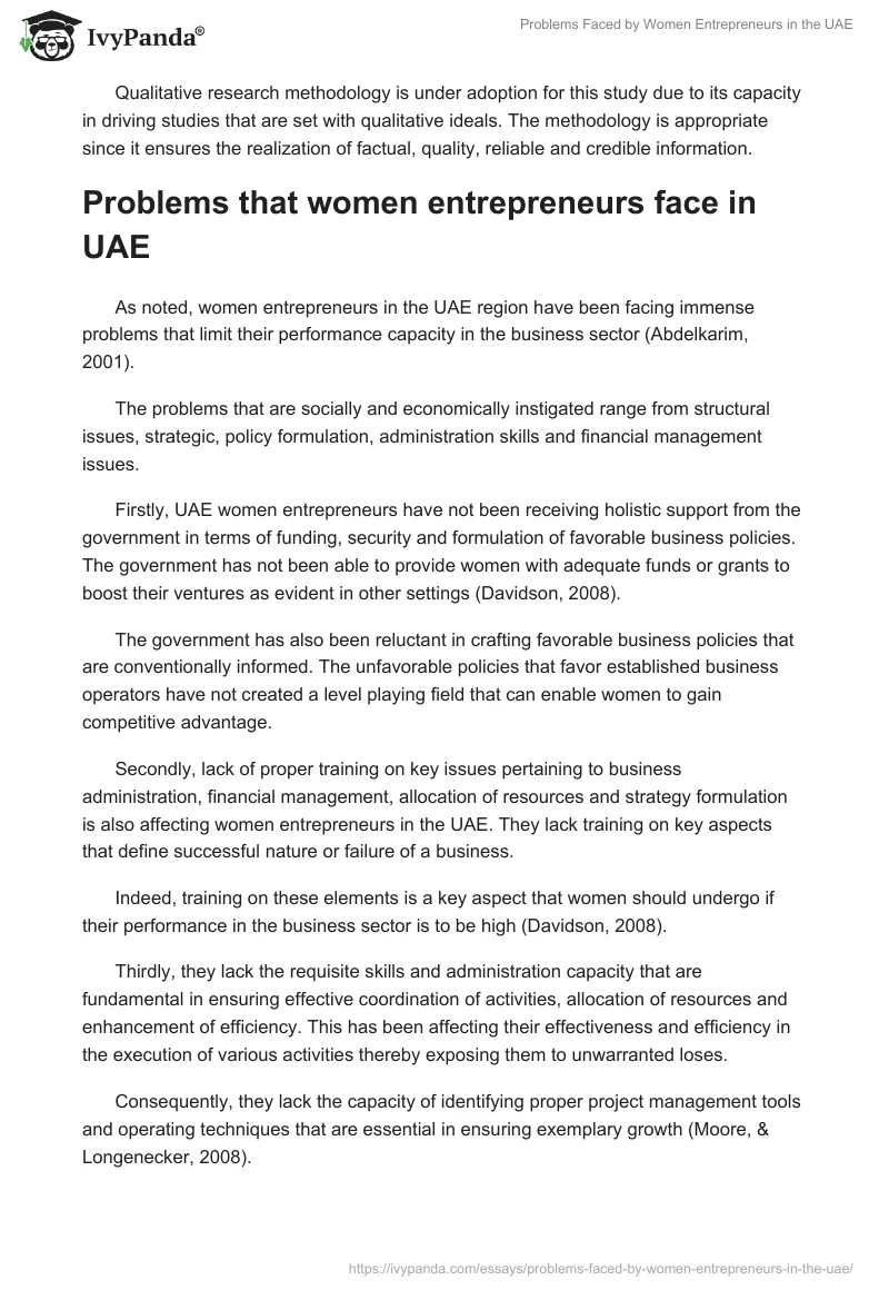 Problems Faced by Women Entrepreneurs in the UAE. Page 2